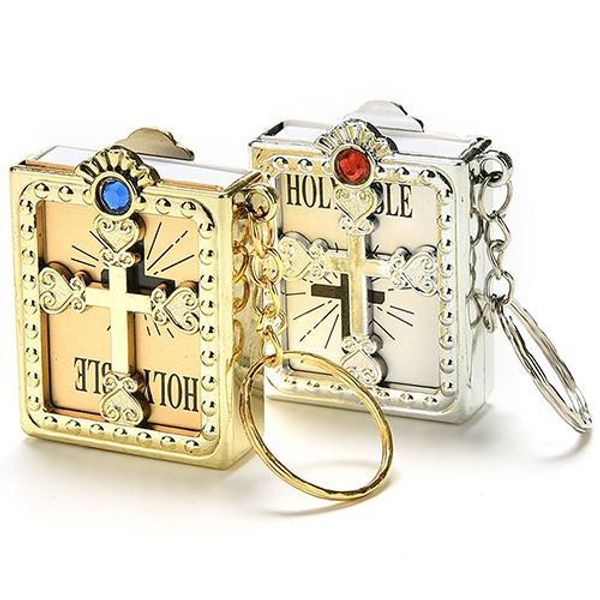 fashion gold silver color electric mini holy bible miniature paper spiritual christian jesus key chains key ring
fashion gold silver color electric mini holy bible miniature paper spiritual christian jesus key chains key ring