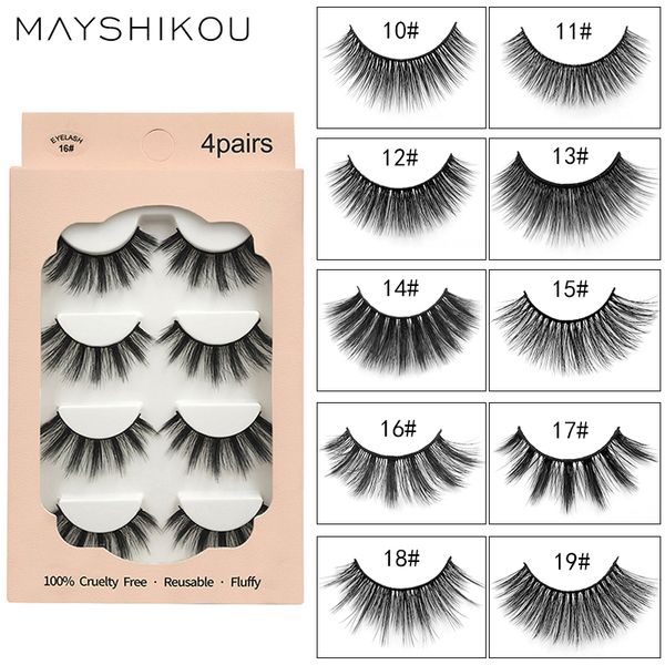 mayshikou 3d 4 pairs false eyelashes thick style eyelash-extension synthetic hair fake lashes curling lash faux mink hair
mayshikou 3d 4 pairs false eyelashes thick style eyelash-extension synthetic hair fake lashes curling lash faux mink hair