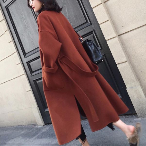 plus size 2xl new 2019 autumn winter wool blends coat women fashion loose long woolen coat, Black
plus size 2xl new 2019 autumn winter wool blends coat women fashion loose long woolen coat, Black