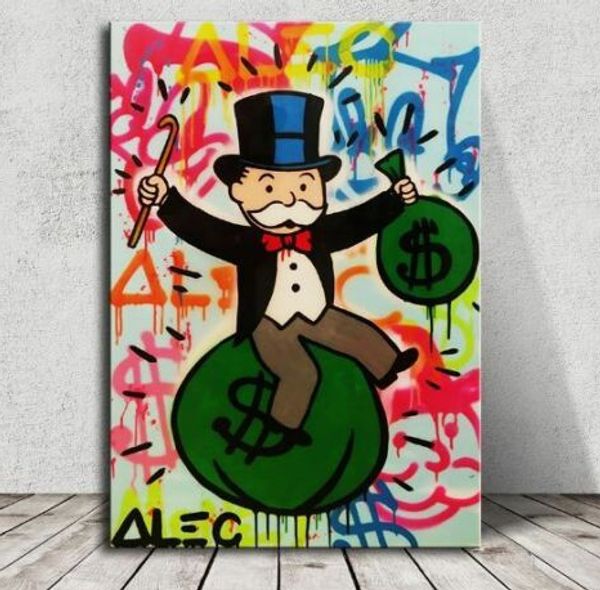 alec monopoly banksy oil painting on canvas graffiti art sit on money bag wall art home decor handpainted &hd print for livingroom 191013
alec monopoly banksy oil painting on canvas graffiti art sit on money bag wall art home decor handpainted &hd print for livingroom 191013