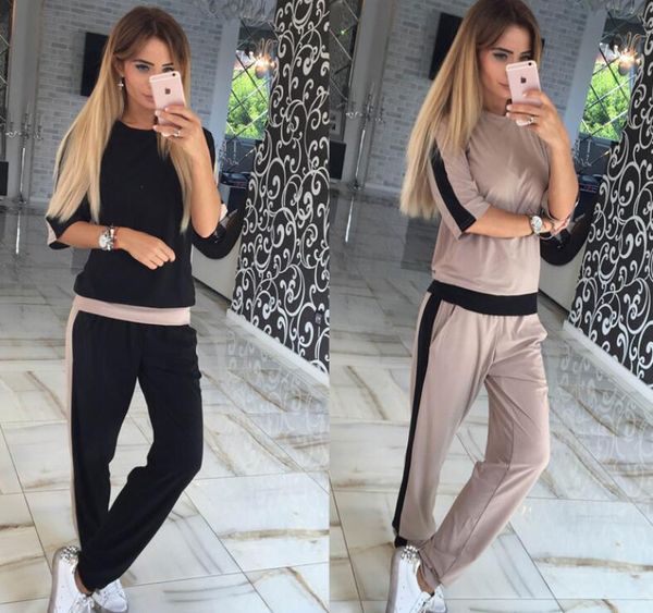 spring and summer 2020 cross border designer women's sports suit women's two piece set fc069, White;black
spring and summer 2020 cross border designer women's sports suit women's two piece set fc069, White;black