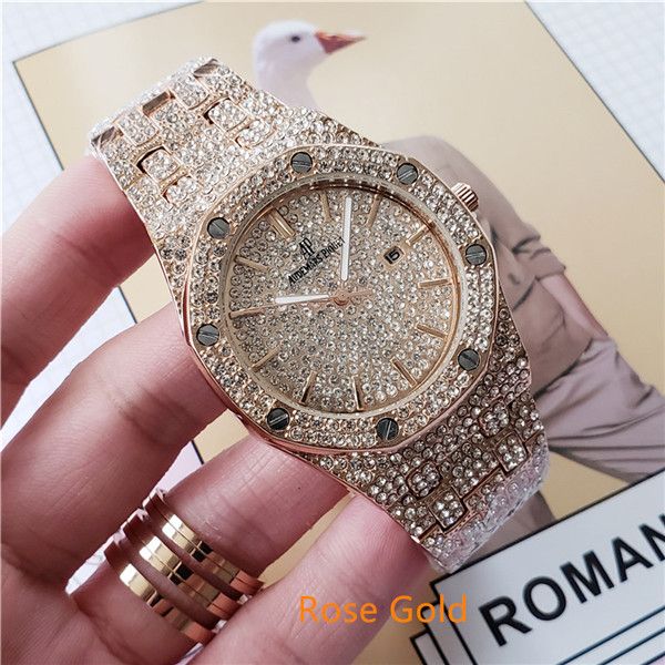 audemars brand luxury watches 42mm diamond watch quartz luxury watch fashion women and men's watches relogio brand wristwatches relojes, Slivery;brown
audemars brand luxury watches 42mm diamond watch quartz luxury watch fashion women and men's watches relogio brand wristwatches relojes, Slivery;brown