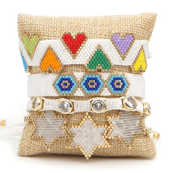 bluestar bohemian turkish evil eye woven bracelets set handmade crystal hexagram miyuki bead bangles fashion jewelry, Black
bluestar bohemian turkish evil eye woven bracelets set handmade crystal hexagram miyuki bead bangles fashion jewelry, Black