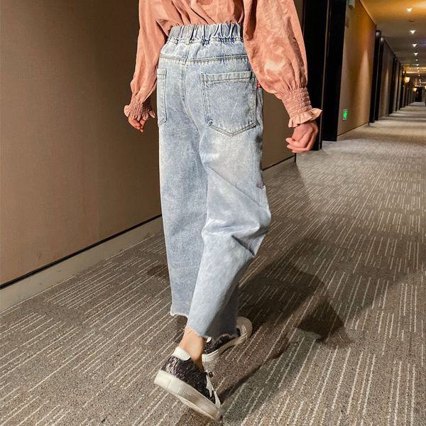2020 new spring autumn kids girls irregular edge wide leg jeans trousers teenage girls casual loose denim children jeans, Blue
2020 new spring autumn kids girls irregular edge wide leg jeans trousers teenage girls casual loose denim children jeans, Blue