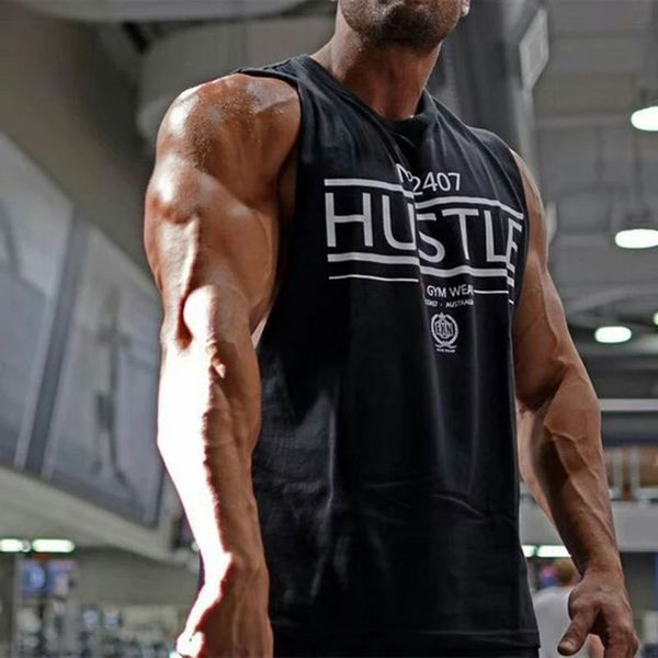 new men's vest fitness sports shoulder sleeveless t-shirt i-hurdle muscle training clothes cotton, White;black
new men's vest fitness sports shoulder sleeveless t-shirt i-hurdle muscle training clothes cotton, White;black