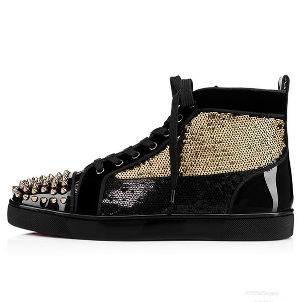 новый микс шпильки черный бисер кусок кожи для женщин, мужские кроссовки, высокое качество louisflats красные нижние туфли с шипами eu35-46, Black
новый микс шпильки черный бисер кусок кожи для женщин, мужские кроссовки, высокое качество louisflats красные нижние туфли с шипами eu35-46, Black