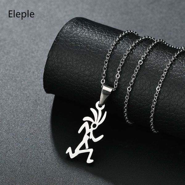 eleple men's unique cartoon stainless steel pendant necklace creative running men sports fashion necklaces jewelry s-n479-01, Silver
eleple men's unique cartoon stainless steel pendant necklace creative running men sports fashion necklaces jewelry s-n479-01, Silver