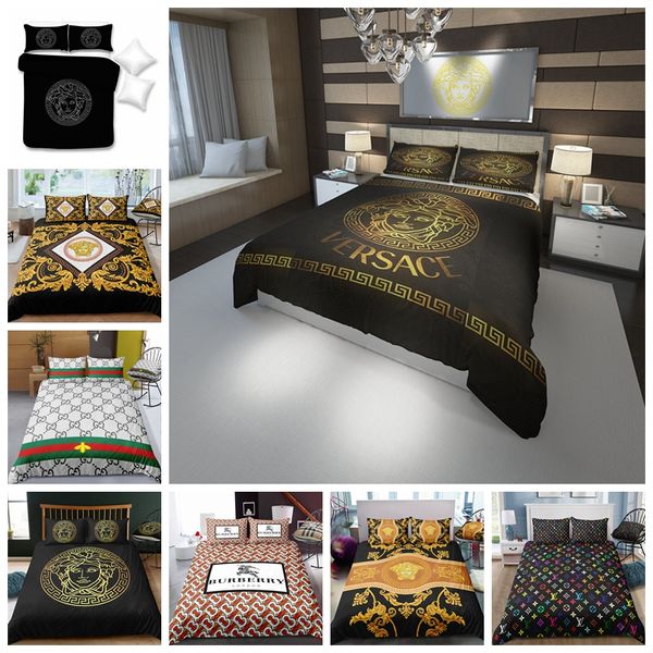 

high end bedding set king luxury fashion classic duvet cover set  twin full single double super soft bed cover with pillowcase