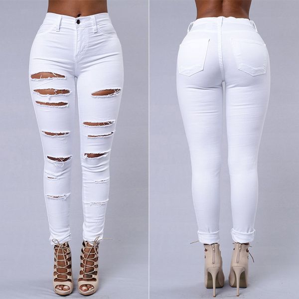 women summer white stretch pencil pants high waist hole ankle length denim jeans tight skinny slim casaul jeans woman plus size, Blue
women summer white stretch pencil pants high waist hole ankle length denim jeans tight skinny slim casaul jeans woman plus size, Blue