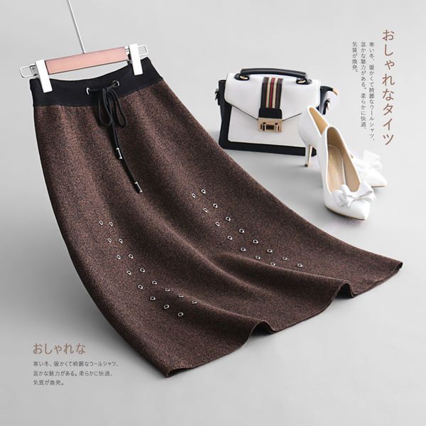 suit-dress half-body skirt high waist thickening knitting skirt a word in skirt 1860a, Black
suit-dress half-body skirt high waist thickening knitting skirt a word in skirt 1860a, Black