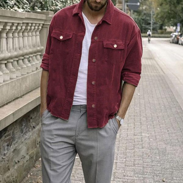 2019 mens corduroy jackets and coatss autumn coat casual vantage long sleeve solid casual blouse chaqueta hombre jaqueta 4#, Black;brown
2019 mens corduroy jackets and coatss autumn coat casual vantage long sleeve solid casual blouse chaqueta hombre jaqueta 4#, Black;brown