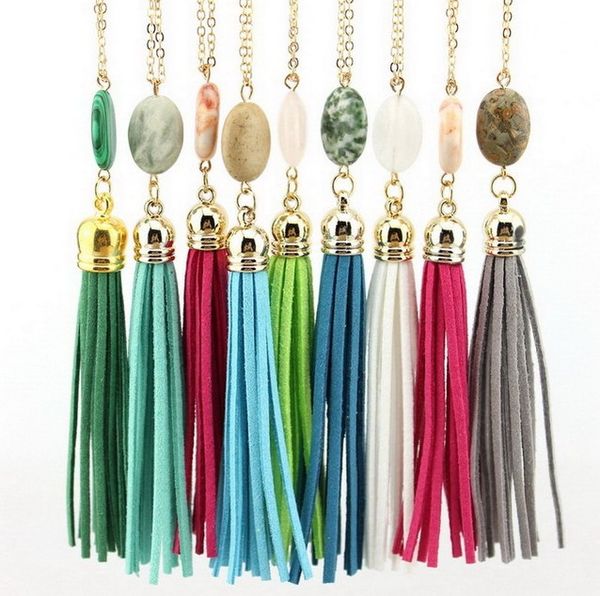 boho velvet long tassel necklace 2019 summer style leather tassel natural stone necklace for women sweater chain fashion jewelr, Silver
boho velvet long tassel necklace 2019 summer style leather tassel natural stone necklace for women sweater chain fashion jewelr, Silver