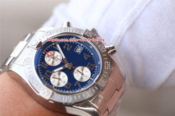 2 style watch 43mm x 16.5mm super avenger ii 316l steel chronograph working swiss eta 7750 movement automatic mens watches, Slivery;brown
2 style watch 43mm x 16.5mm super avenger ii 316l steel chronograph working swiss eta 7750 movement automatic mens watches, Slivery;brown