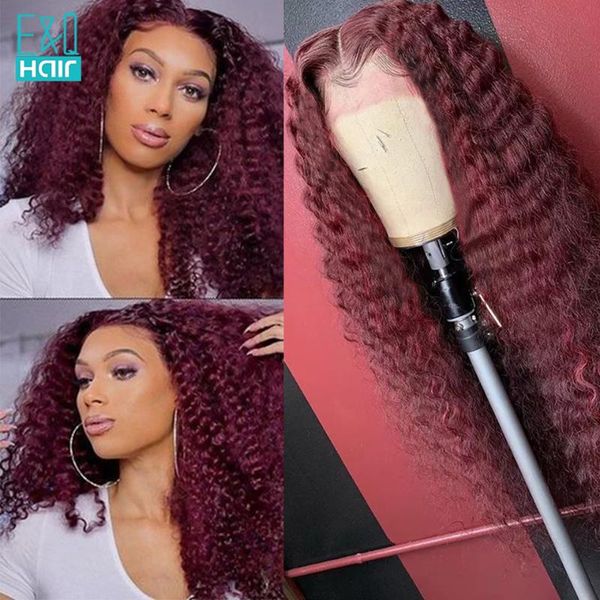 99j burgundy ombre colored lace front human hair wigs for women pre plucked brazilian remy closure wig curly 13x6 lace front wig, Black;brown
99j burgundy ombre colored lace front human hair wigs for women pre plucked brazilian remy closure wig curly 13x6 lace front wig, Black;brown