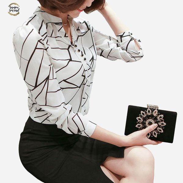 women shirts office blouse 2019 spring autumn long sleeve chiffon shirt ladies womens and blouses blusas feminine h3, White
women shirts office blouse 2019 spring autumn long sleeve chiffon shirt ladies womens and blouses blusas feminine h3, White