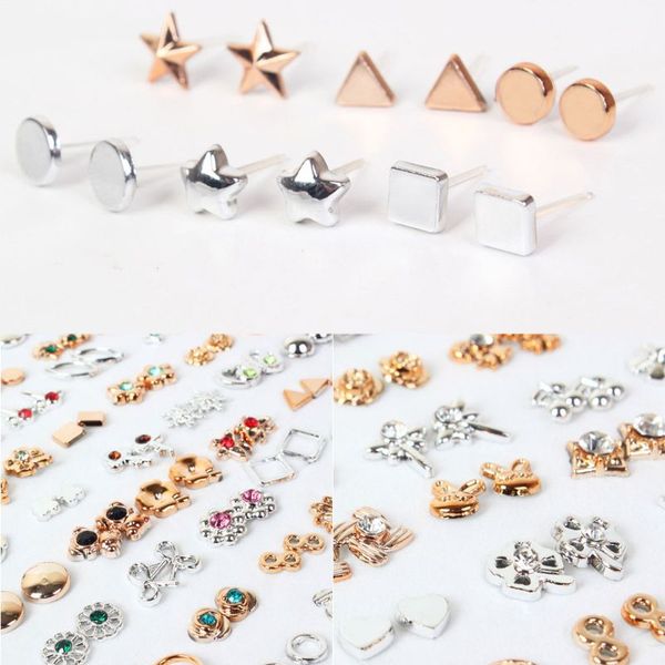 100 pairs assorted styles mini plastic hypoallergenic stud earrings lot for kids heart child earring fashion jewelry, Golden;silver
100 pairs assorted styles mini plastic hypoallergenic stud earrings lot for kids heart child earring fashion jewelry, Golden;silver