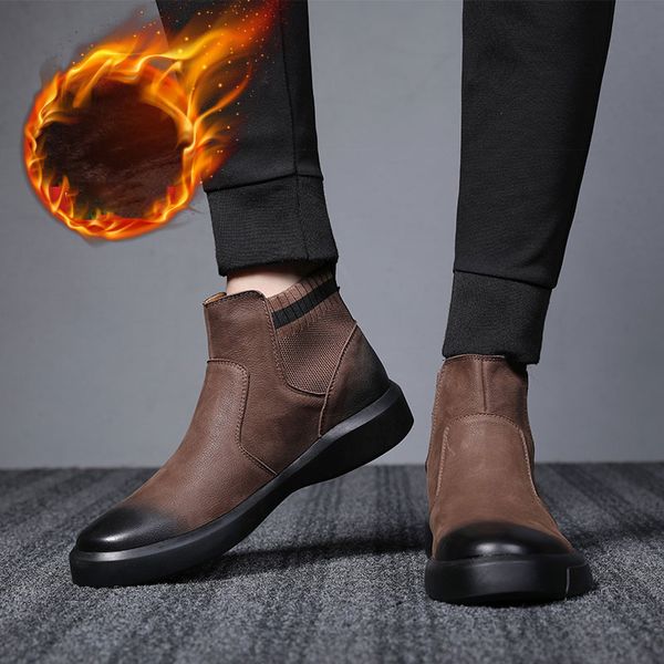 genuine leather men boots autumn winter boots fashion footwear shoes men business casual high men shoes, Black
genuine leather men boots autumn winter boots fashion footwear shoes men business casual high men shoes, Black