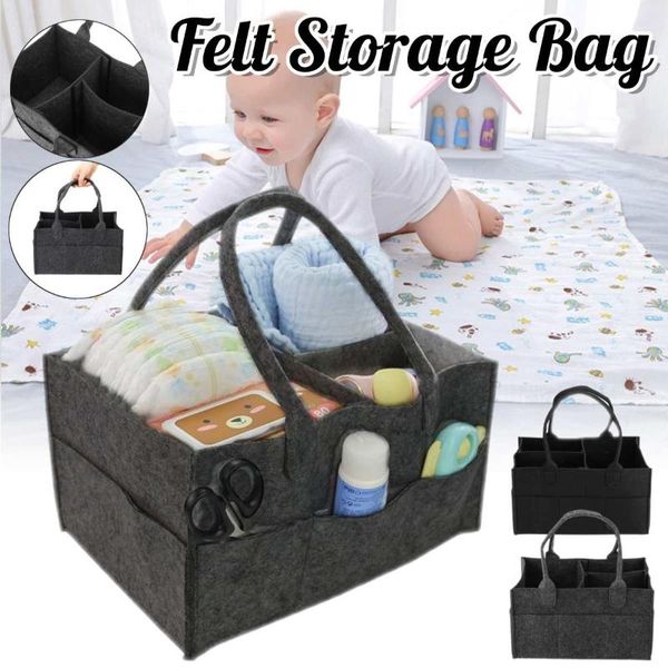 Baby Diaper Bag Nappy Changing Bag Portable Bottle Cup Holder Maternity Travel Non-woven Stroller Car Organizer Storage Bins