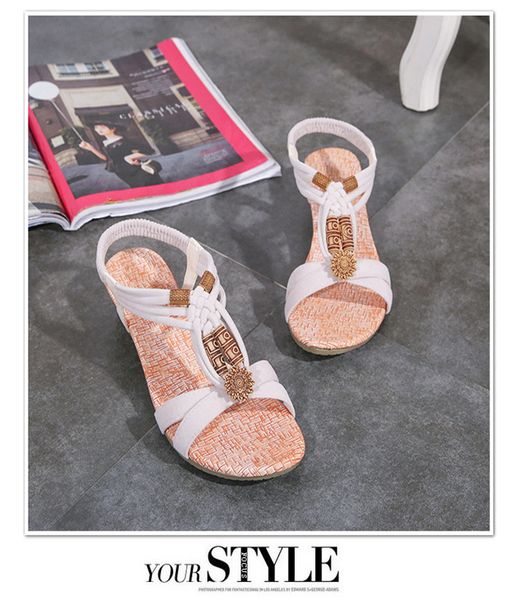 bohemian slippers flat wedge heels women's open toe solid color foreign trade sandals wholesale / dropshipping, Black
bohemian slippers flat wedge heels women's open toe solid color foreign trade sandals wholesale / dropshipping, Black
