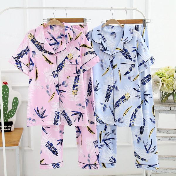 soft and comfortable cotton short-sleeved trousers sleepwear women casual pajamas suit spring autumn summer pijamas verano mujer, Black;red
soft and comfortable cotton short-sleeved trousers sleepwear women casual pajamas suit spring autumn summer pijamas verano mujer, Black;red