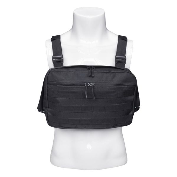 men functional tactical chest bag for men fashion mini chest rig tactical vest streetwear shoulder bag waist fanny pack, Black;gray
men functional tactical chest bag for men fashion mini chest rig tactical vest streetwear shoulder bag waist fanny pack, Black;gray