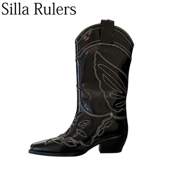 2019 runway mixed colors western cowboy boots woman chunky heels embroidery knee high boots woman pointed toe knight, Black
2019 runway mixed colors western cowboy boots woman chunky heels embroidery knee high boots woman pointed toe knight, Black
