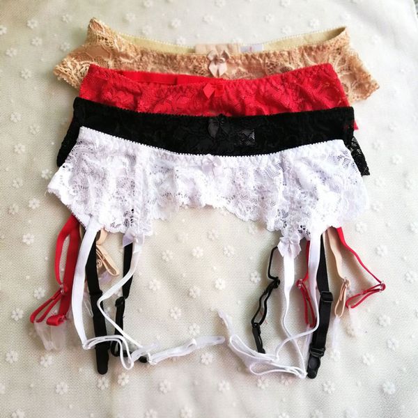 lady lace bow open crotch garter lingerie garter belt + t panty + stocking suspender belt wedding garters belts, Black;white
lady lace bow open crotch garter lingerie garter belt + t panty + stocking suspender belt wedding garters belts, Black;white