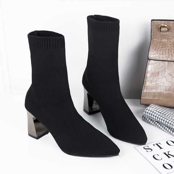 pointed toes boots slip on sock boots women 2019 new fall women elegant high heels black ankle for
pointed toes boots slip on sock boots women 2019 new fall women elegant high heels black ankle for