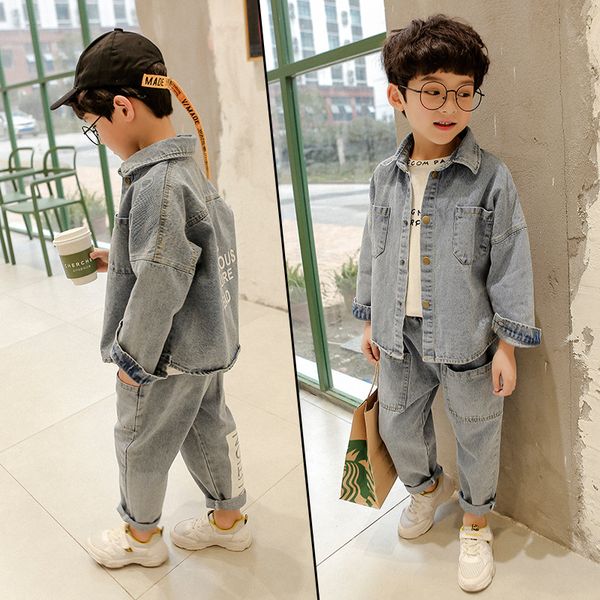 детская одежда для мальчиков пальто осень вскользь denim jacket + сыпучие спортивные джинсы двухсекционный, White
детская одежда для мальчиков пальто осень вскользь denim jacket + сыпучие спортивные джинсы двухсекционный, White