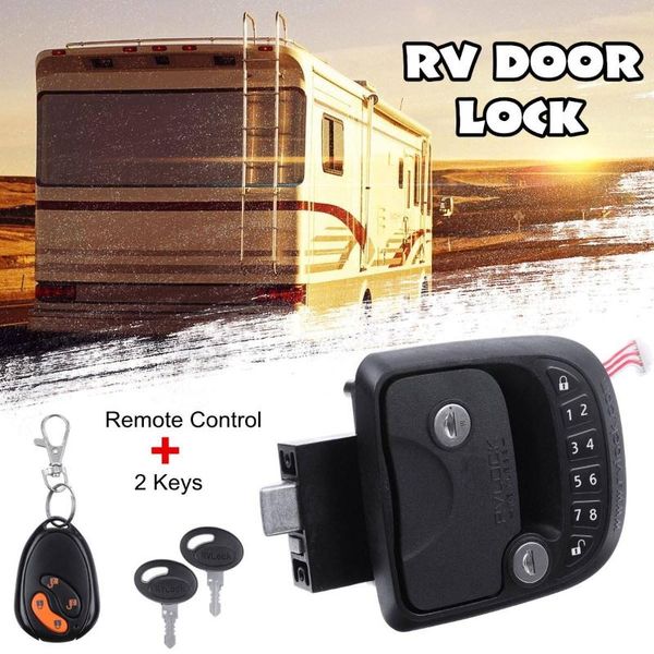 rv quadruple security keyless entry door lock handle latch wireless remote control for rv trailer caravan lock with keypad
rv quadruple security keyless entry door lock handle latch wireless remote control for rv trailer caravan lock with keypad