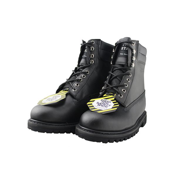 mens safety steel toe waterproof leather work boots big size oil and slip resistant high sneakers for men, Black 
mens safety steel toe waterproof leather work boots big size oil and slip resistant high sneakers for men, Black