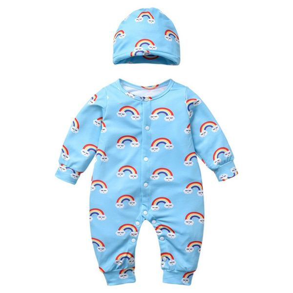 infant boys girls romper autumn baby boy girl cotton rainbow pattern infant long sleeve o-neck jumpsuit+hat newborn romper set, Blue
infant boys girls romper autumn baby boy girl cotton rainbow pattern infant long sleeve o-neck jumpsuit+hat newborn romper set, Blue