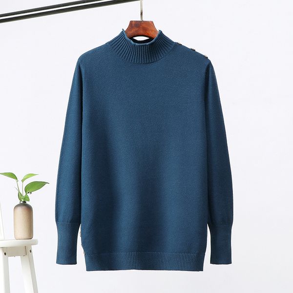 women's sweaters plus size loose long-sleeved knitted sweater women shoulder button decoration turtleneck jumpers pullover female 2021, White;black
women's sweaters plus size loose long-sleeved knitted sweater women shoulder button decoration turtleneck jumpers pullover female 2021, White;black