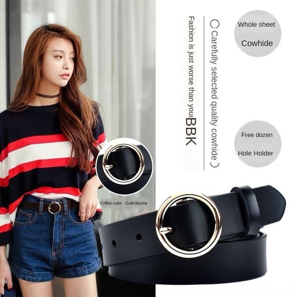 beradiqi solid alloy buckle bela diqi second layer cowhide women's belt genuine leather belt, Black;brown
beradiqi solid alloy buckle bela diqi second layer cowhide women's belt genuine leather belt, Black;brown