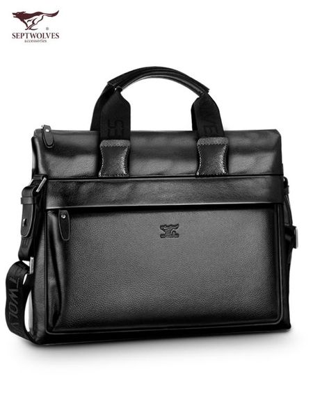 septwolves men briefcase genuine leather bag male handbag shoulder bags business lapbriefcase bag
septwolves men briefcase genuine leather bag male handbag shoulder bags business lapbriefcase bag