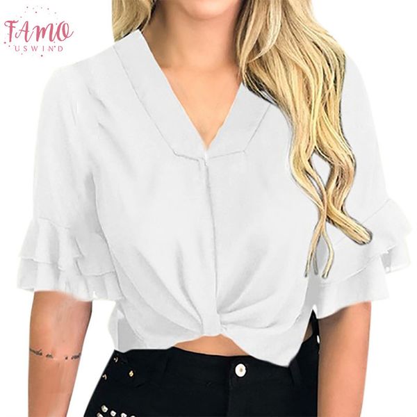 sagace женская блузка женская sexy v шеи твердые коротким рукавом fold пуловер crop tops блуза женщин высокого качества вскользь, White
sagace женская блузка женская sexy v шеи твердые коротким рукавом fold пуловер crop tops блуза женщин высокого качества вскользь, White