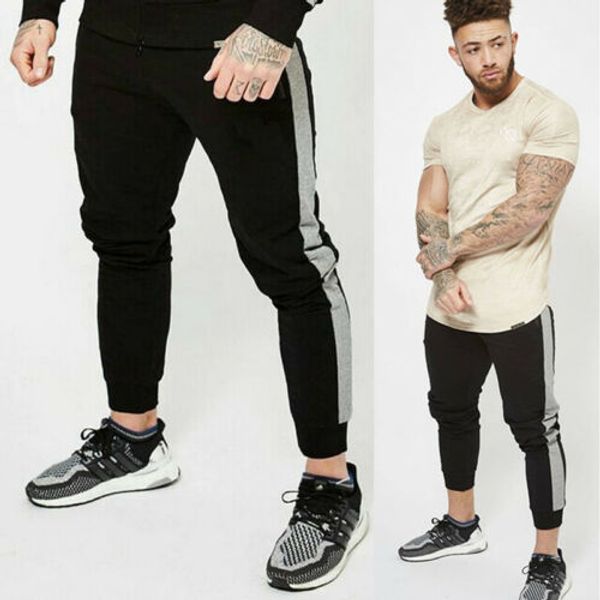 us stock men sport pants long trousers fitness workout joggers gym sweatpants, Black
us stock men sport pants long trousers fitness workout joggers gym sweatpants, Black
