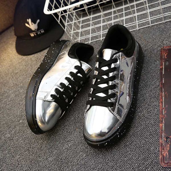 fashion bling pu leather casual shoes men designer moccasins for men glitter sneakers glossy male drive shoes, Black
fashion bling pu leather casual shoes men designer moccasins for men glitter sneakers glossy male drive shoes, Black