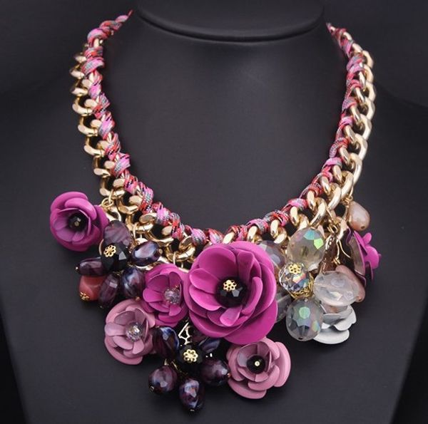 color flower new fashion statement necklace crystal necklaces vintage choker necklace clavicle exaggerated female accessories, Golden;silver
color flower new fashion statement necklace crystal necklaces vintage choker necklace clavicle exaggerated female accessories, Golden;silver