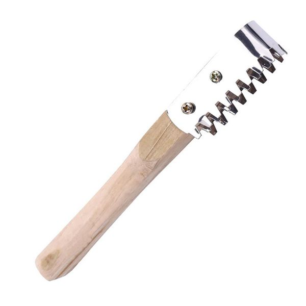 1pc kitchen scale scrapper cleaning knife wooden handle stainless steel tool easy to remove fish scales
1pc kitchen scale scrapper cleaning knife wooden handle stainless steel tool easy to remove fish scales
