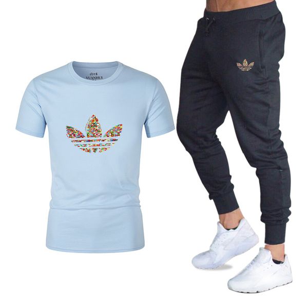 Men Fashion Two Pieces Sets T Shirts+pants Suit Men Summer Tops Tees Fashion Print Tshirt High Quality Sportswears 2 Sets
Men Fashion Two Pieces Sets T Shirts+pants Suit Men Summer Tops Tees Fashion Print Tshirt High Quality Sportswears 2 Sets