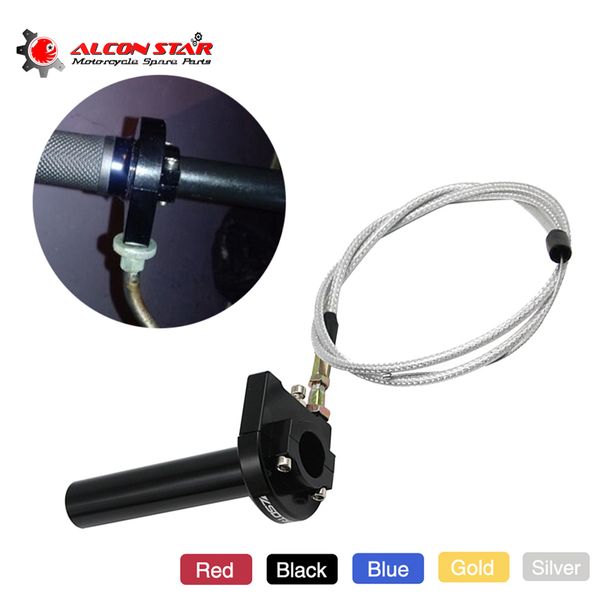 alconstar universal 22mm 7/8" cnc aluminum accelerator throttle twist grips with cable for motorcycle dirt pit bike atv
alconstar universal 22mm 7/8" cnc aluminum accelerator throttle twist grips with cable for motorcycle dirt pit bike atv