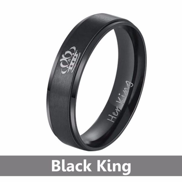 king queen crown rings stainless steel couples lover's rings for men women romantic wedding engagement fashion jewelry, Golden;silver
king queen crown rings stainless steel couples lover's rings for men women romantic wedding engagement fashion jewelry, Golden;silver