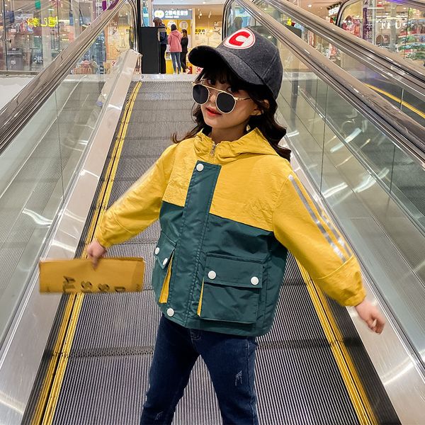 2020 new spring autumn big pockets windbreaker coat girls casual streetwear kids hooded outwear korean coats jacket clothing, Blue;gray
2020 new spring autumn big pockets windbreaker coat girls casual streetwear kids hooded outwear korean coats jacket clothing, Blue;gray