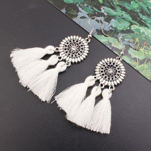 promotion women's earring exaggerate big sun flower long tassel earrings for women jewelry female earring pendientes brincos, Silver
promotion women's earring exaggerate big sun flower long tassel earrings for women jewelry female earring pendientes brincos, Silver