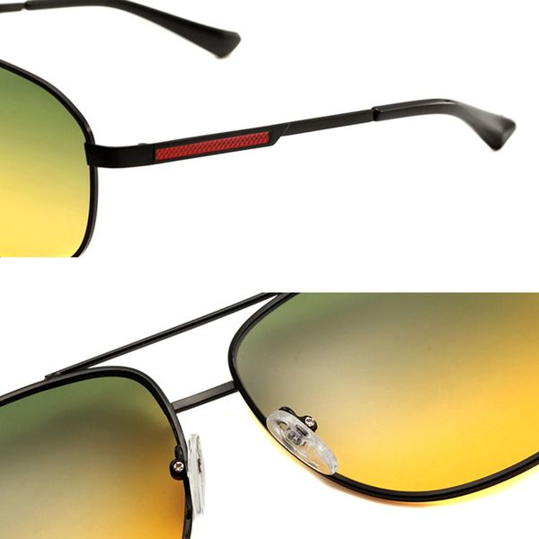 gradient polarized sunglasses for men driving day night double use night vision glasses up green down yellow lens eyeglasses l3, Silver
gradient polarized sunglasses for men driving day night double use night vision glasses up green down yellow lens eyeglasses l3, Silver