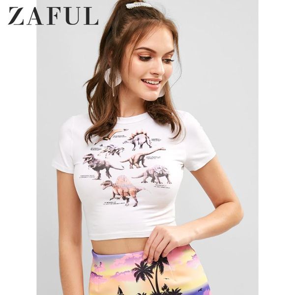 zaful женщины динозавр graphic тонкий crop tee вокруг шеи животных печать tee sexy футболки короткие топ упругие лето 2020 новая мода, White
zaful женщины динозавр graphic тонкий crop tee вокруг шеи животных печать tee sexy футболки короткие топ упругие лето 2020 новая мода, White