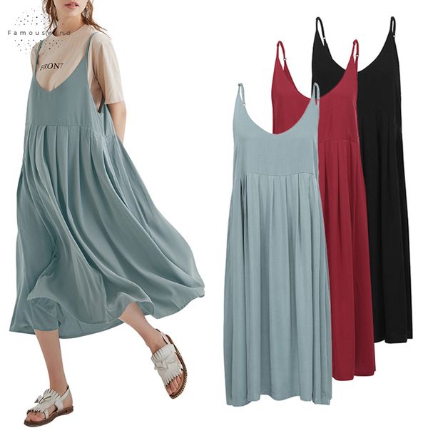 summer dress plus size 3xl 4xl 5xl 2019 women cotton spaghetti straps high waist loose slip robe casual midi dress, Black;gray
summer dress plus size 3xl 4xl 5xl 2019 women cotton spaghetti straps high waist loose slip robe casual midi dress, Black;gray