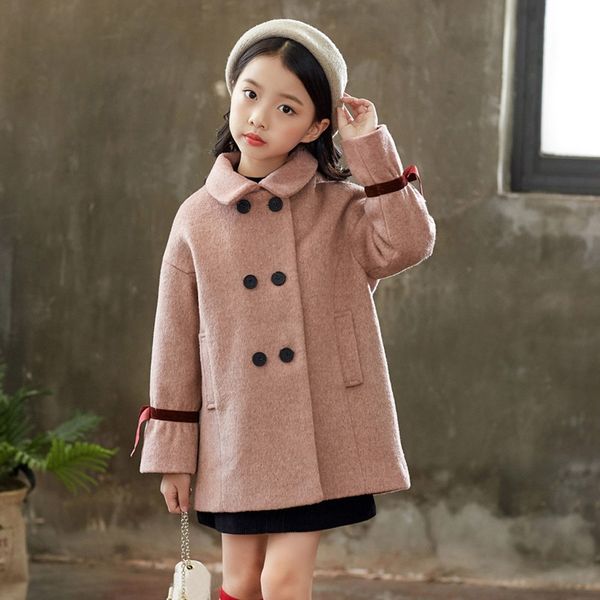 children woolen coat clothes button jacket bow thick winter warm jacket solid long sleeve coat casual outerwear overcoat toddler, Blue;gray
children woolen coat clothes button jacket bow thick winter warm jacket solid long sleeve coat casual outerwear overcoat toddler, Blue;gray