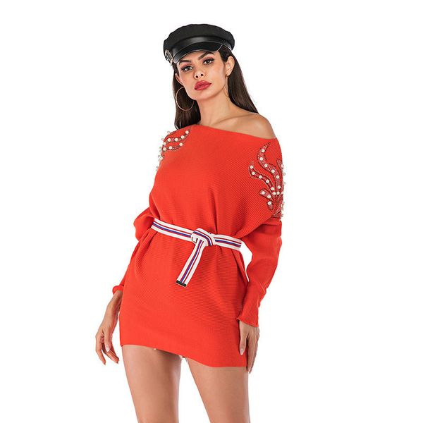 women winter clothes 2019 long sleeve oversize sweater women pearl beading knitting lady sweater lazy wind loose pullovers, White;black
women winter clothes 2019 long sleeve oversize sweater women pearl beading knitting lady sweater lazy wind loose pullovers, White;black